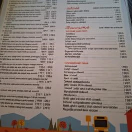 Megálló Étterem & Pizzéria, Adony - Étlap/itallap
