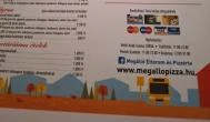 Megálló Étterem & Pizzéria Adony - Étlap/itallap