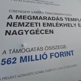 Megmaradás Temploma - Nemzeti Emlékpark, Csengersima - Egyéb