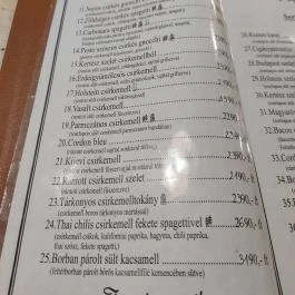 Mekong Restaurant Budapest - Étlap/itallap