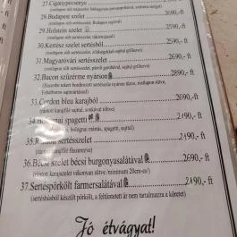 Mekong Restaurant Budapest - Étlap/itallap