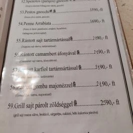 Mekong Restaurant Budapest - Étlap/itallap