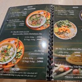 Mekong Restaurant Budapest - Étlap/itallap