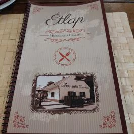 Messzilátó Csárda, Botykapeterd - Étlap/itallap