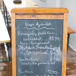 Mi A Kő, Köveskál - Étlap/itallap