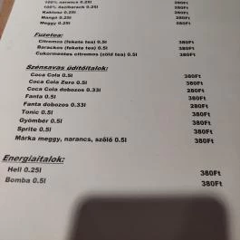 Miller's Inn Étterem, Nagyoroszi - Étlap/itallap