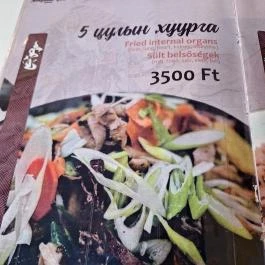 Mongol Jurta Budapest - Étlap/itallap