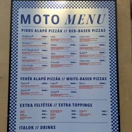 Moto Pizza Mikszáth Budapest - Étlap/itallap