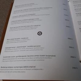 Muskátli Vendéglő , Kőröshegy - Étlap/itallap