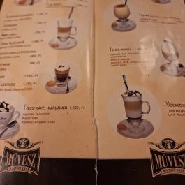Művész Kávéház & Cukrászda, Budapest - Étlap/itallap