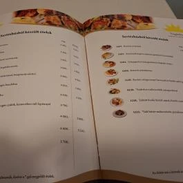 Napkelte Panzió étterme Napkor - Étlap/itallap