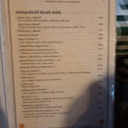 Napliget Étterem Nagycserkesz - Étlap/itallap