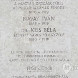 Návay-emlékmű, Kiskunfélegyháza - Egyéb