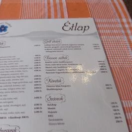 Nefelejcs Vendéglő, Badacsonytördemic - Étlap/itallap