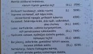 Neked Főztem Zánka - Étlap/itallap