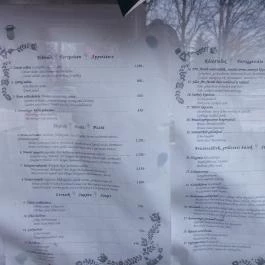 Nimród Vendéglő, Herceghalom - Étlap/itallap