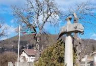 Nyilazó lovas szobor Verőce