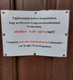 Orvos- és Gyógyszerészettörténeti Kiállítás