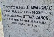 Ottava család emlékműve Révfülöp