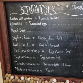 Pagony Café - Dió Budapest - Étlap/itallap