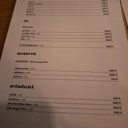 Pajta Étterem, Ôriszentpéter - Étlap/itallap