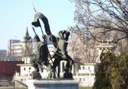 Pálffy Miklós & Schwarzenberg Adolf szobra Győr