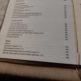 Patak Vendéglő, Kismaros - Étlap/itallap