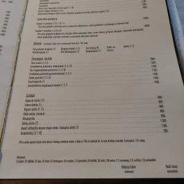 Patak Vendéglő, Kismaros - Étlap/itallap