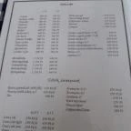 Pénzügyőr Étterem Budapest - Étlap/itallap