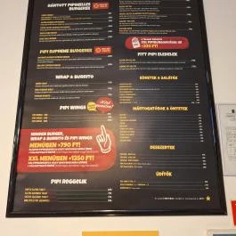 Pesti Pipi - Újpest Budapest - Étlap/itallap