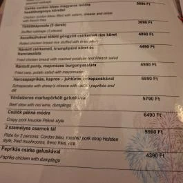 Pesti Sörcsarnok Budapest - Étlap/itallap