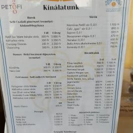 Petőfi Kávézó Lakitelek - Étlap/itallap