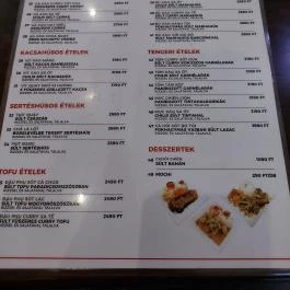 Pho 74 Budapest - Étlap/itallap