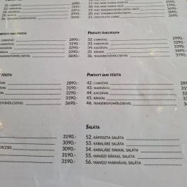 Pho Bosnyák Budapest - Étlap/itallap