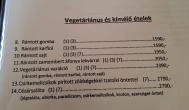 Piactéri Büfé-Étterem Jánoshalma - Étlap/itallap