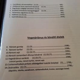 Piactéri Büfé-Étterem Jánoshalma - Étlap/itallap