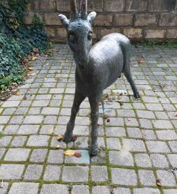 Pihenő asszony kecskével