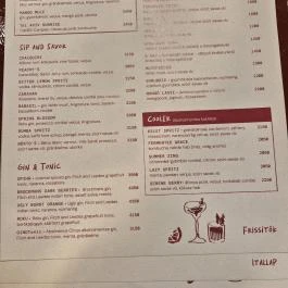 Pingrumba Budapest - Étlap/itallap