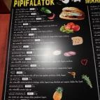 Pipipont Budapest - Étlap/itallap