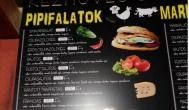 Pipipont Budapest - Étlap/itallap