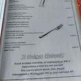 Pityóka Vendéglő Nagyberki - Étlap/itallap