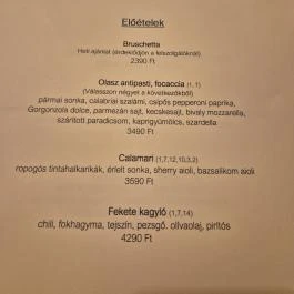 Pizza Pasta Buona Sera, Sajószentpéter - Étlap/itallap