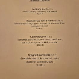 Pizza Pasta Buona Sera, Sajószentpéter - Étlap/itallap