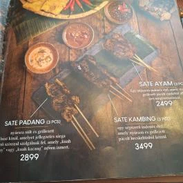 Plataran Indonesia Bistro, Budapest - Étlap/itallap
