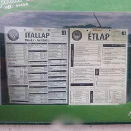 Plintenburg Étterem, Visegrád - Étlap/itallap