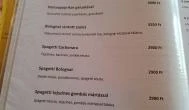 Pongrácz Étterem Csombárd - Étlap/itallap