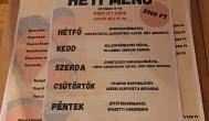 Pont.Itt.Cafe Budapest - Étlap/itallap