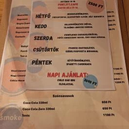 Pont.Itt.Cafe Budapest - Étlap/itallap