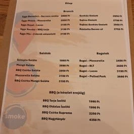 Pont.Itt.Cafe Budapest - Étlap/itallap