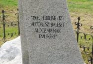 Pörbölyi Tragédia Emlékműve Alsónyék
